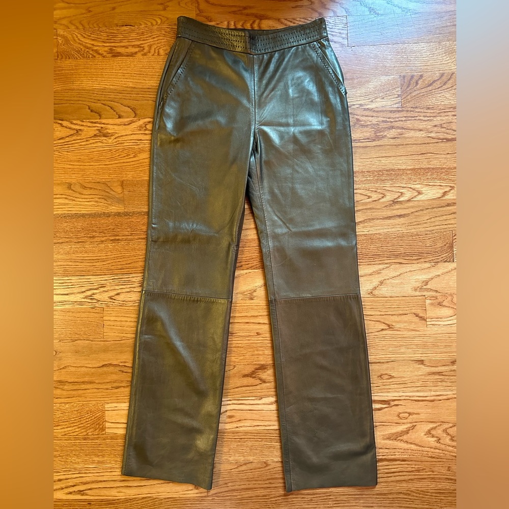 MaxMara Italian leather pants NWT!